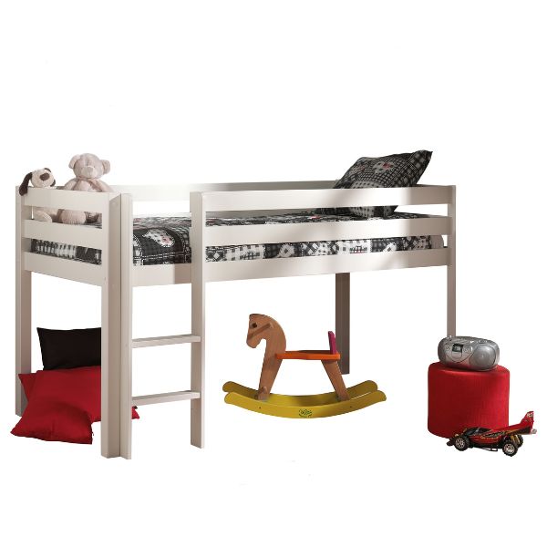 Lit mi-hauteur Charlotte avec tente et sacs de rangement Spring - blanc - Image 5