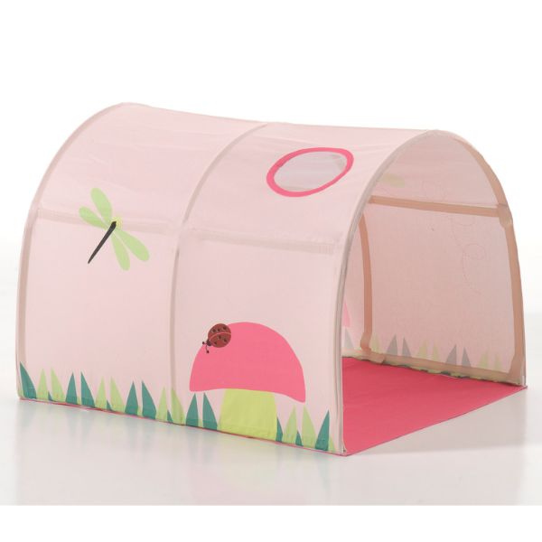 Lit mi-hauteur Charlotte avec tente et tunnel de lit Spring - blanc - Image 5