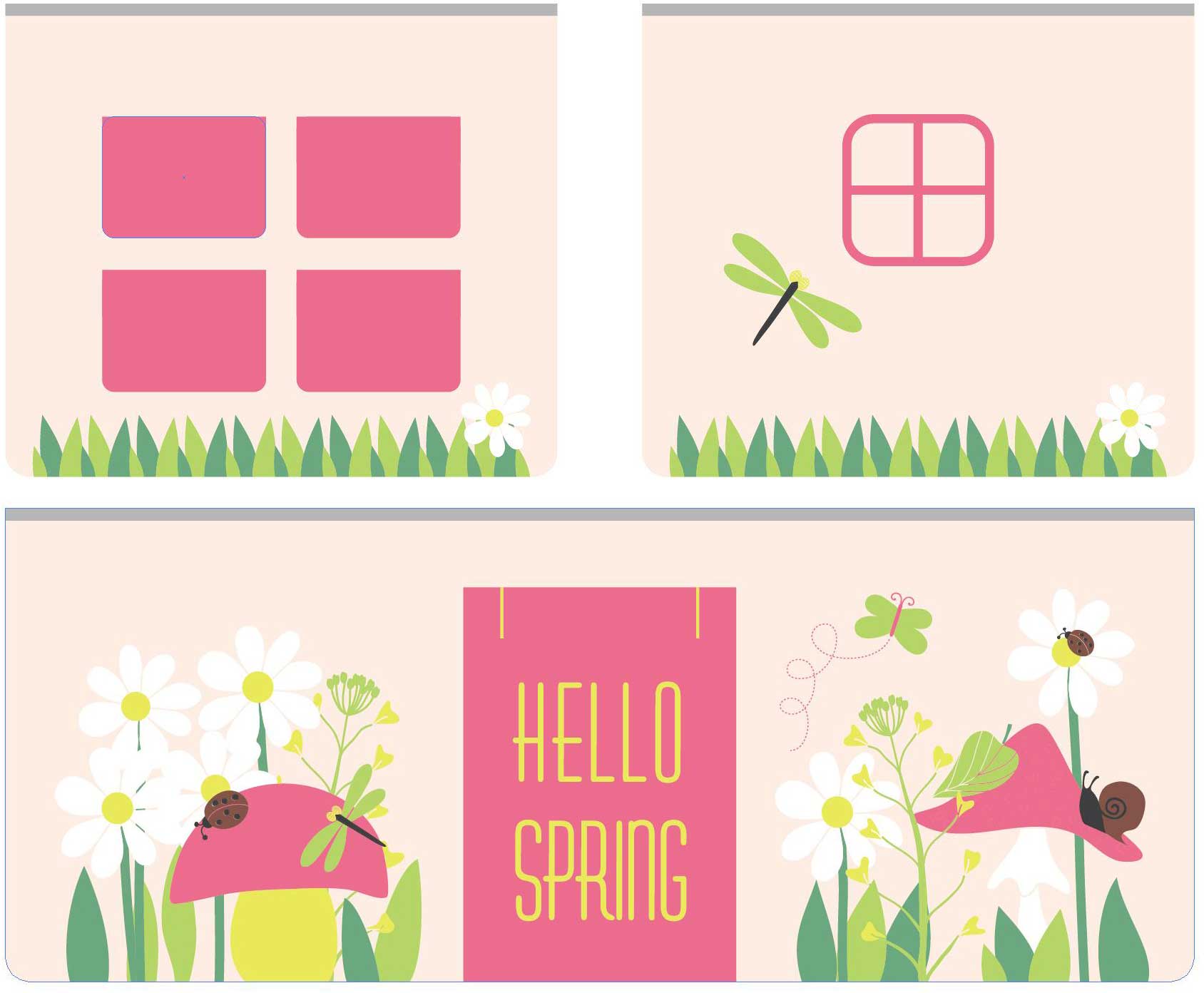 Lit mi-hauteur Charlotte avec tente et tunnel de lit Spring - gris - Image 4