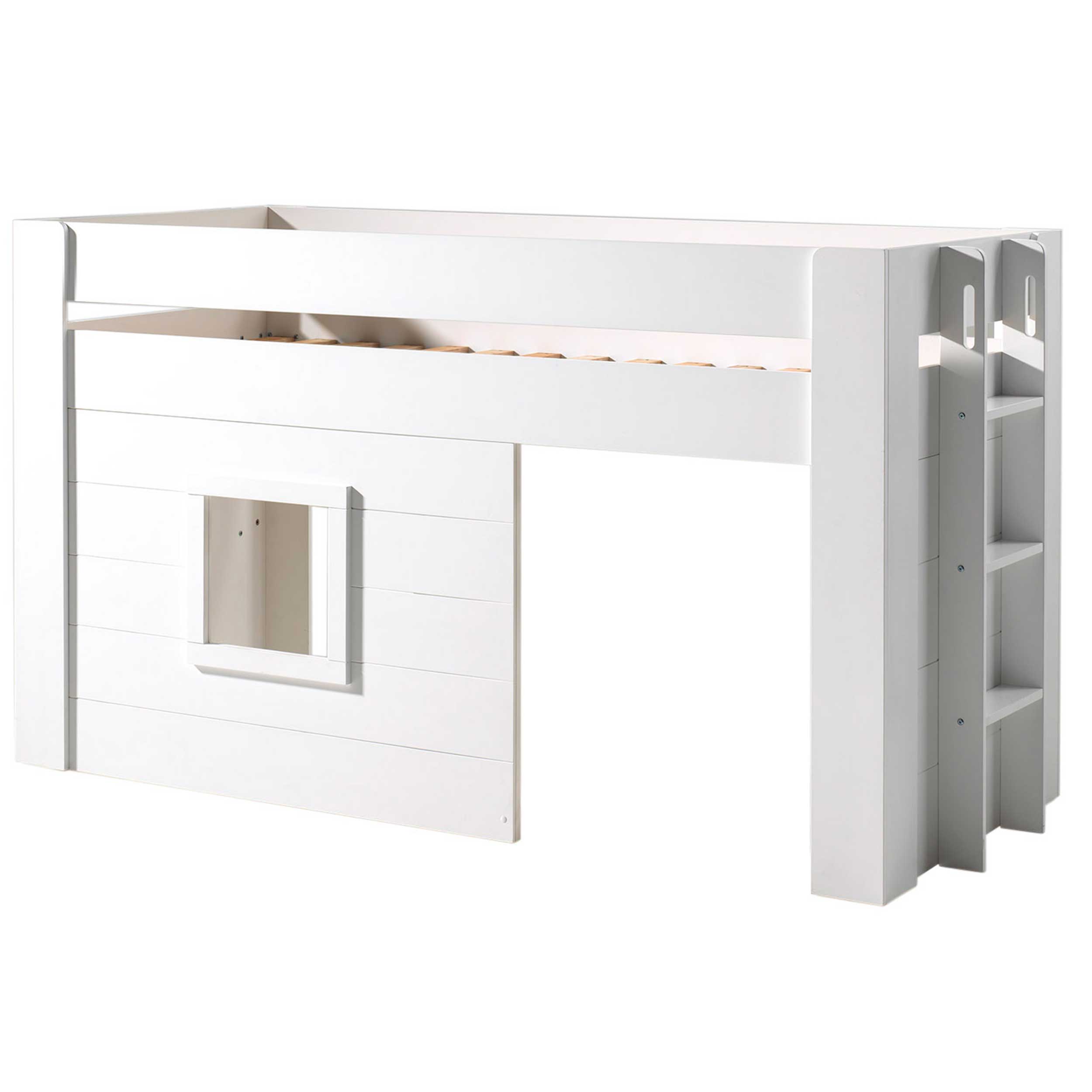 Lit mi-hauteur Noah avec protection - blanc - Image 4