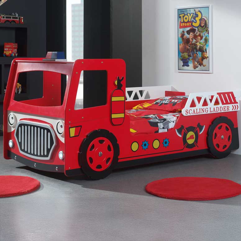 Lit pompier Firetruck avec éclairage LED