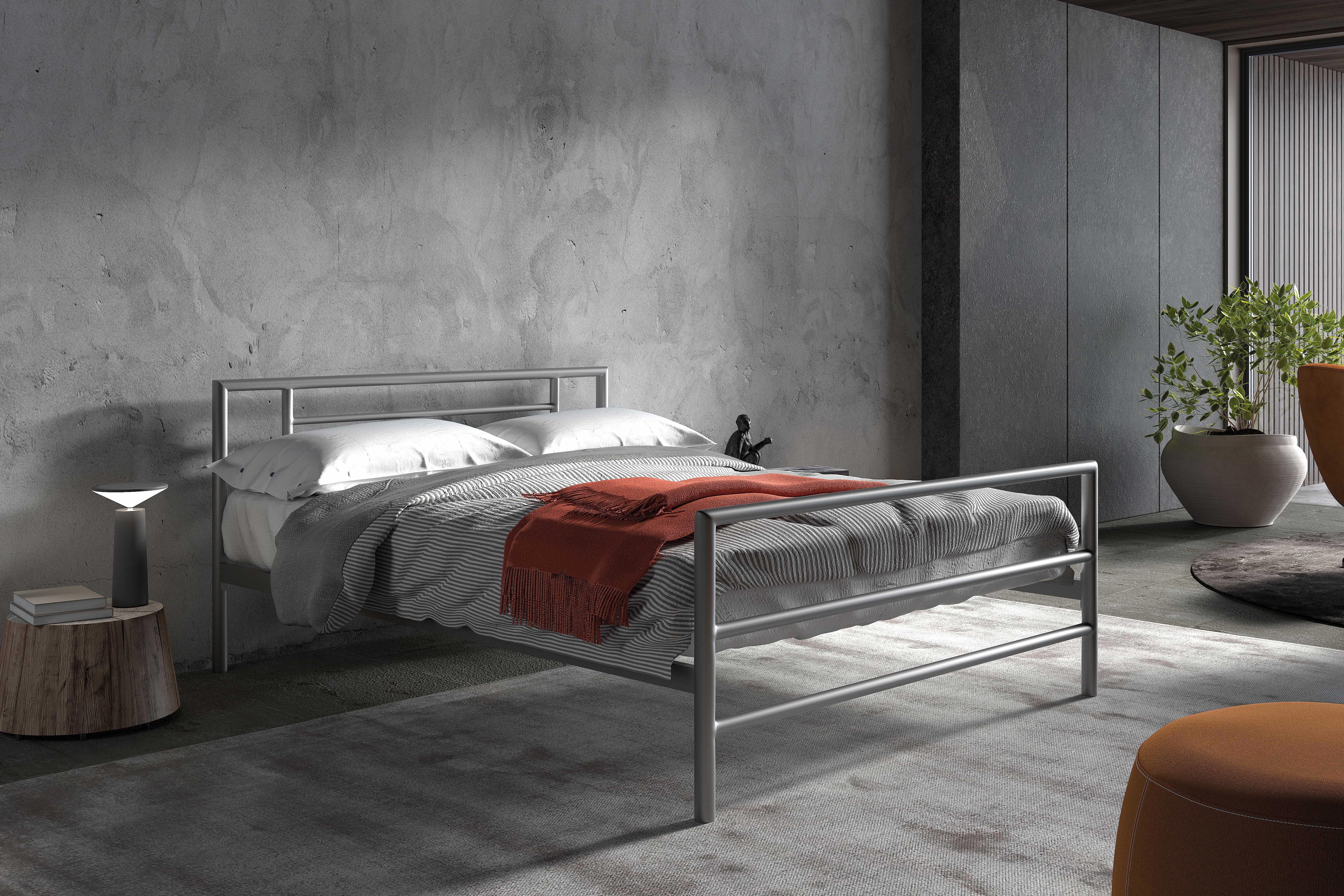 Lit Sandro 140x200 métal - gris - Image 7