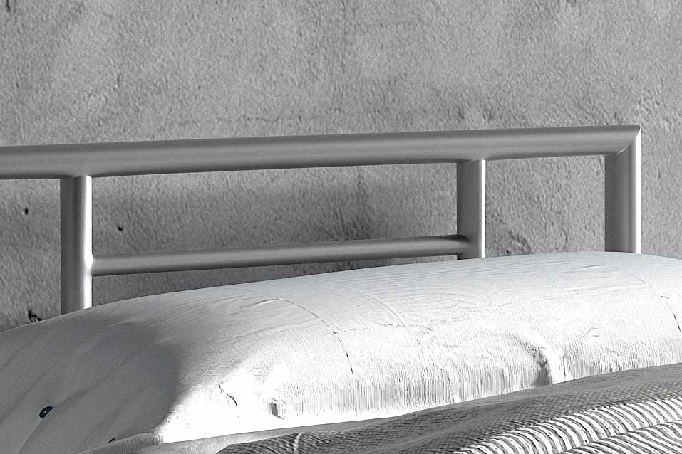 Lit Sandro 90x200 métal - gris - Image 7