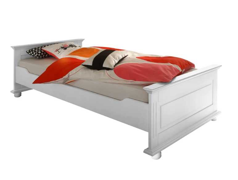 Lit simple Laurel 90x200 - blanc - Image 3