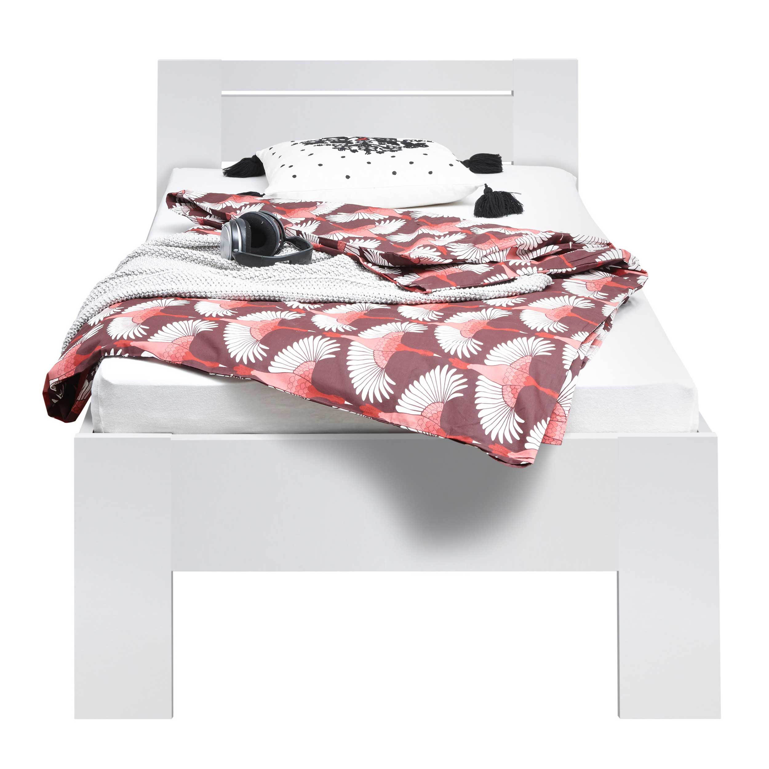 Lit simple Sartre 90x200 - blanc - Image 2