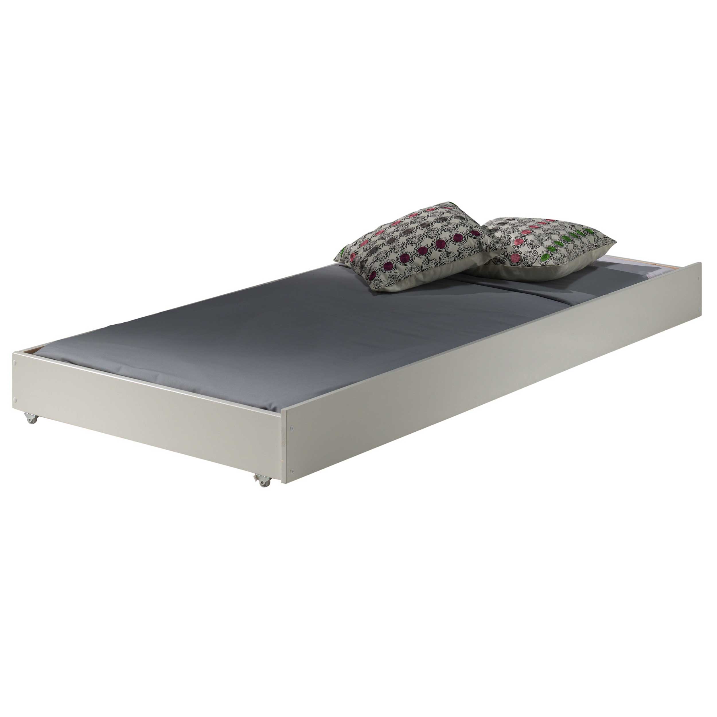 Lit superposé Claire 160cm avec lit gigogne - blanc - Image 4