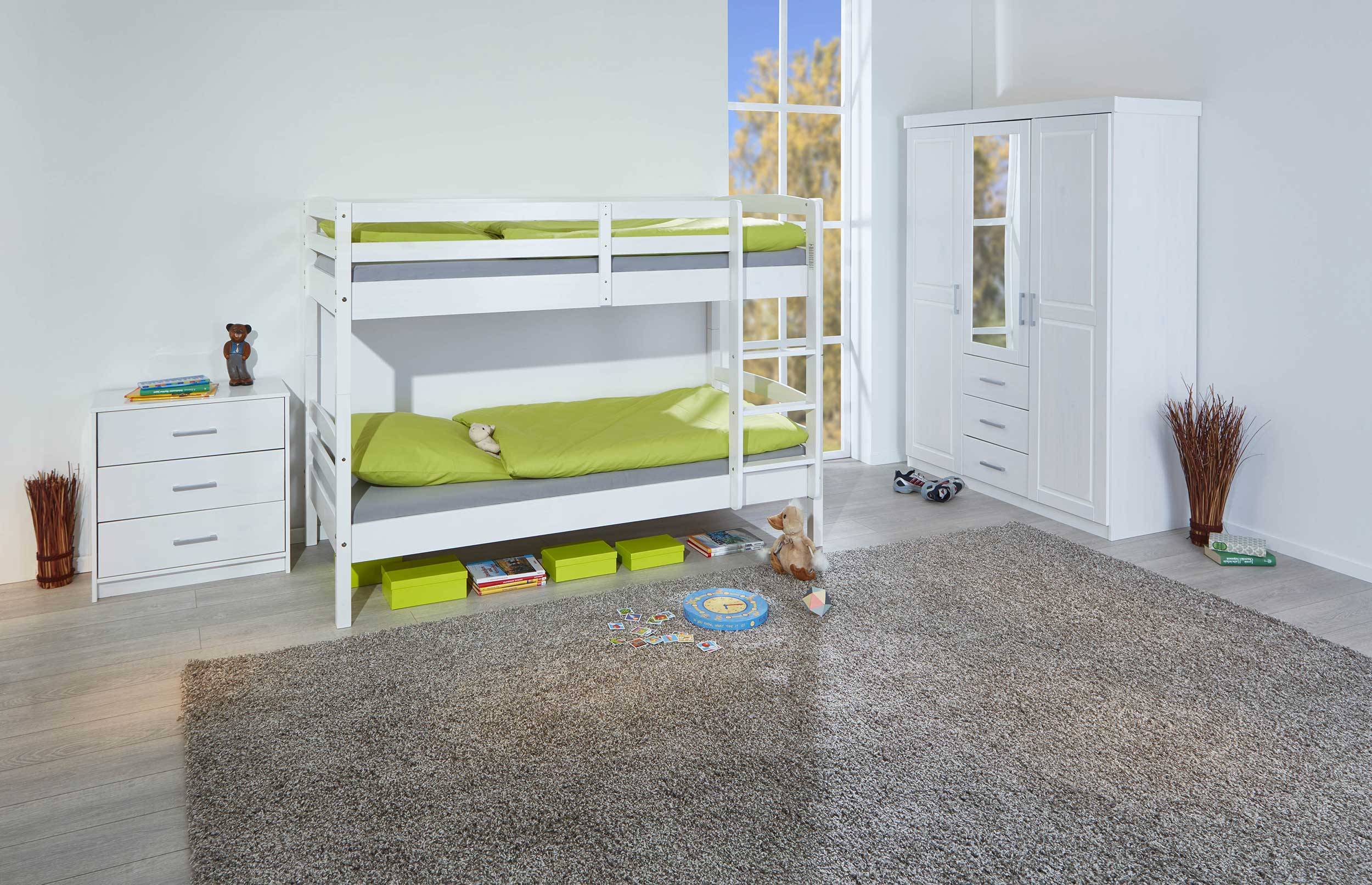 Lit superposé David 90x200 - white wash - Image 6