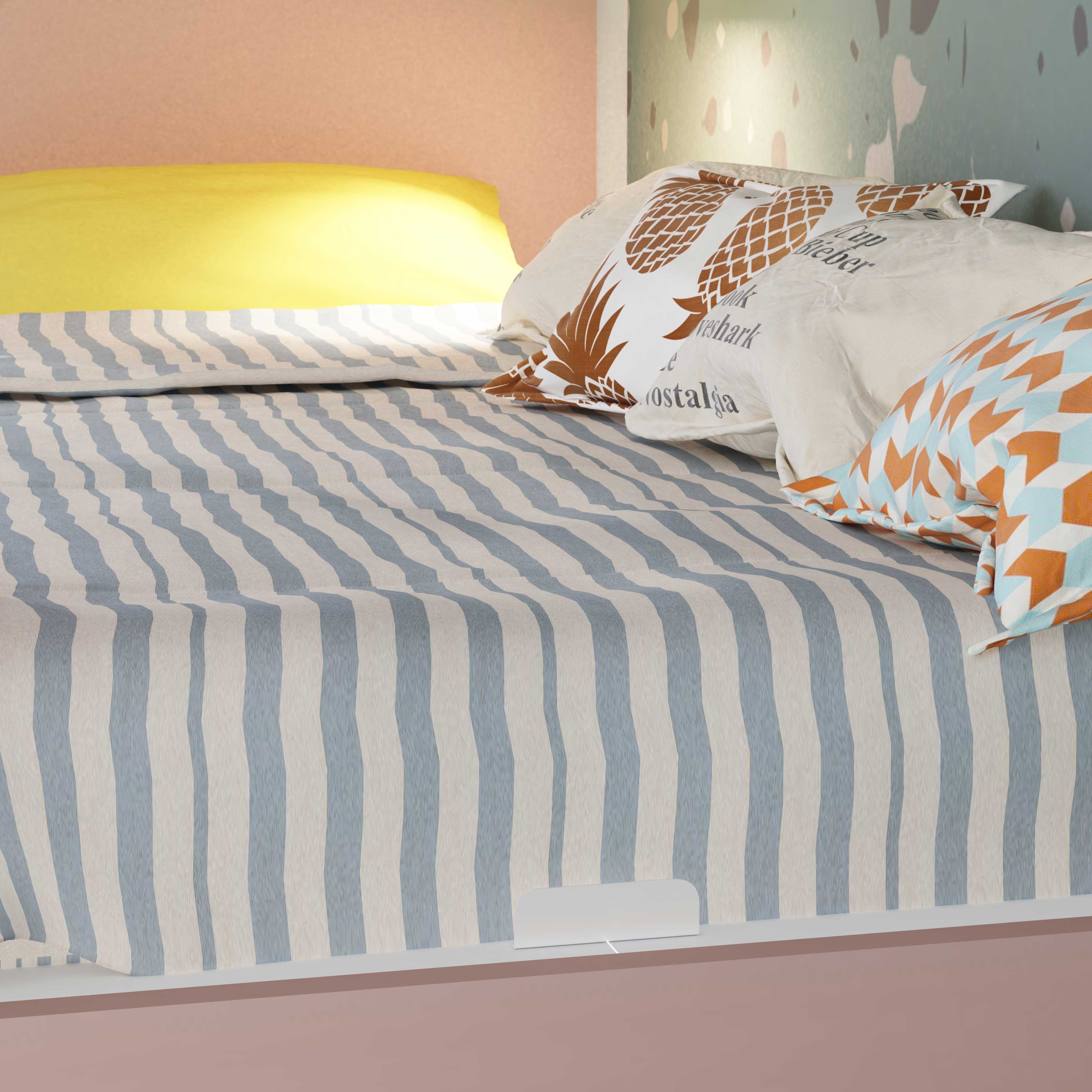 Lit superposé Fleur avec tiroirs de lit - vieux rose - Image 9