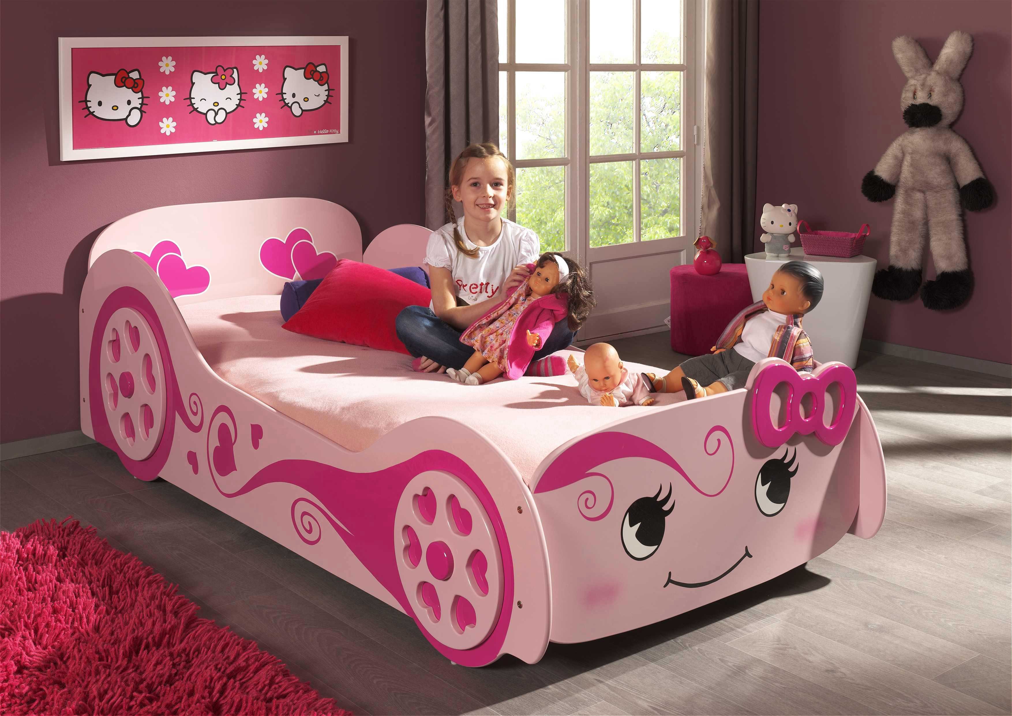Lit voiture filles Hello Pretty - rose - Image 7