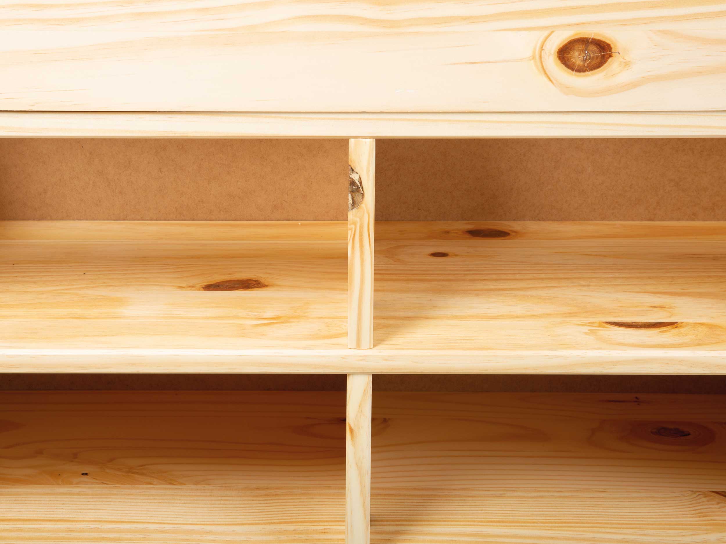 Lit Xavier 140x200cm avec rangement - bois pin - Image 6