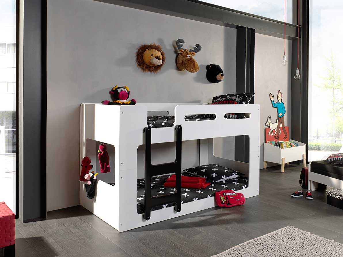 Lits superposés bas Luca - blanc - Image 5