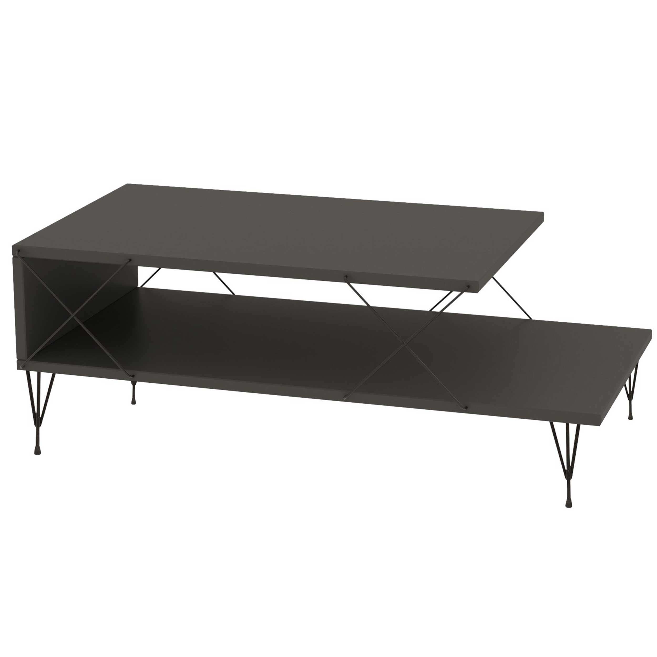 Loire Table basse | 100 % MÉLAMINE | Anthracite - Image 4