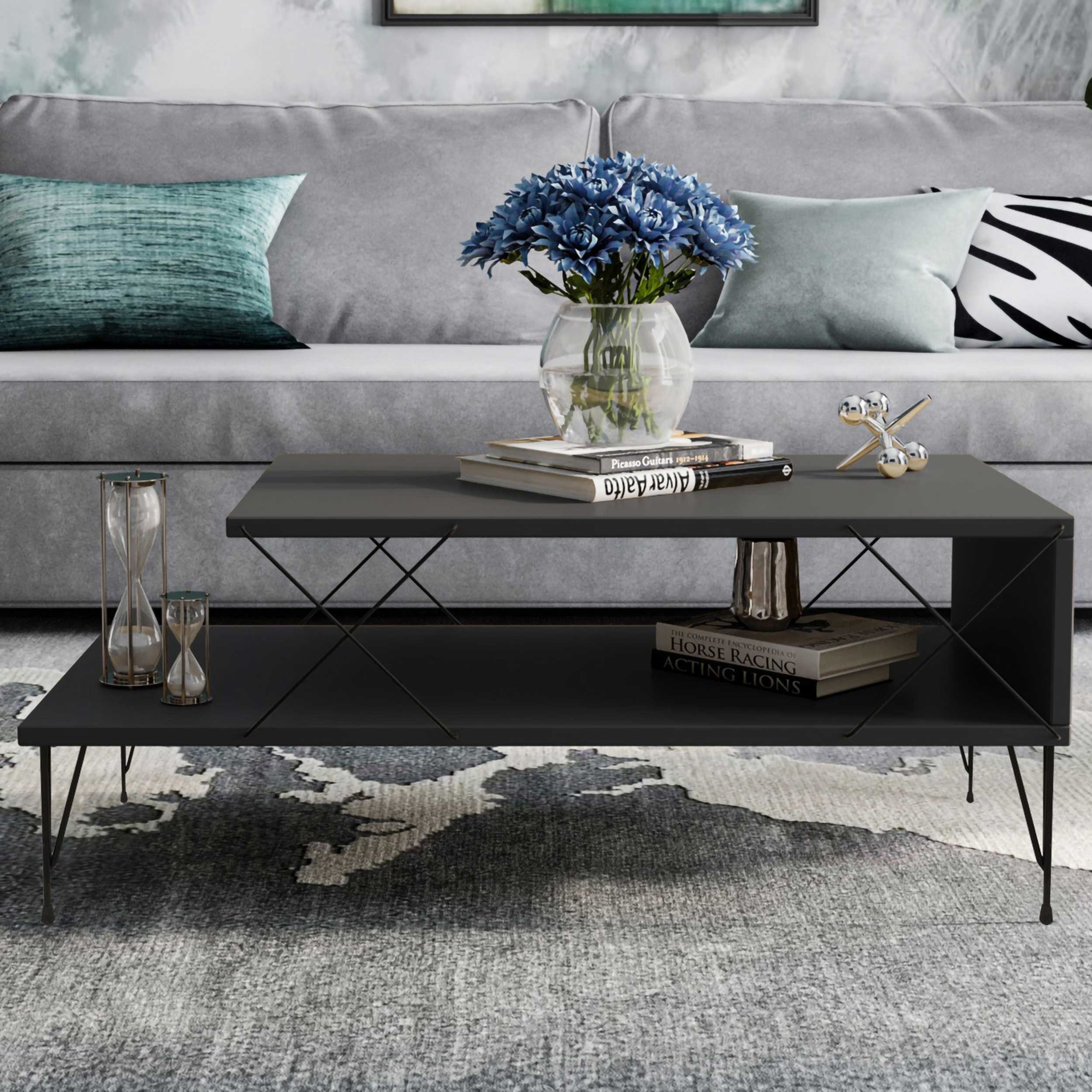 Loire Table basse | 100 % MÉLAMINE | Anthracite