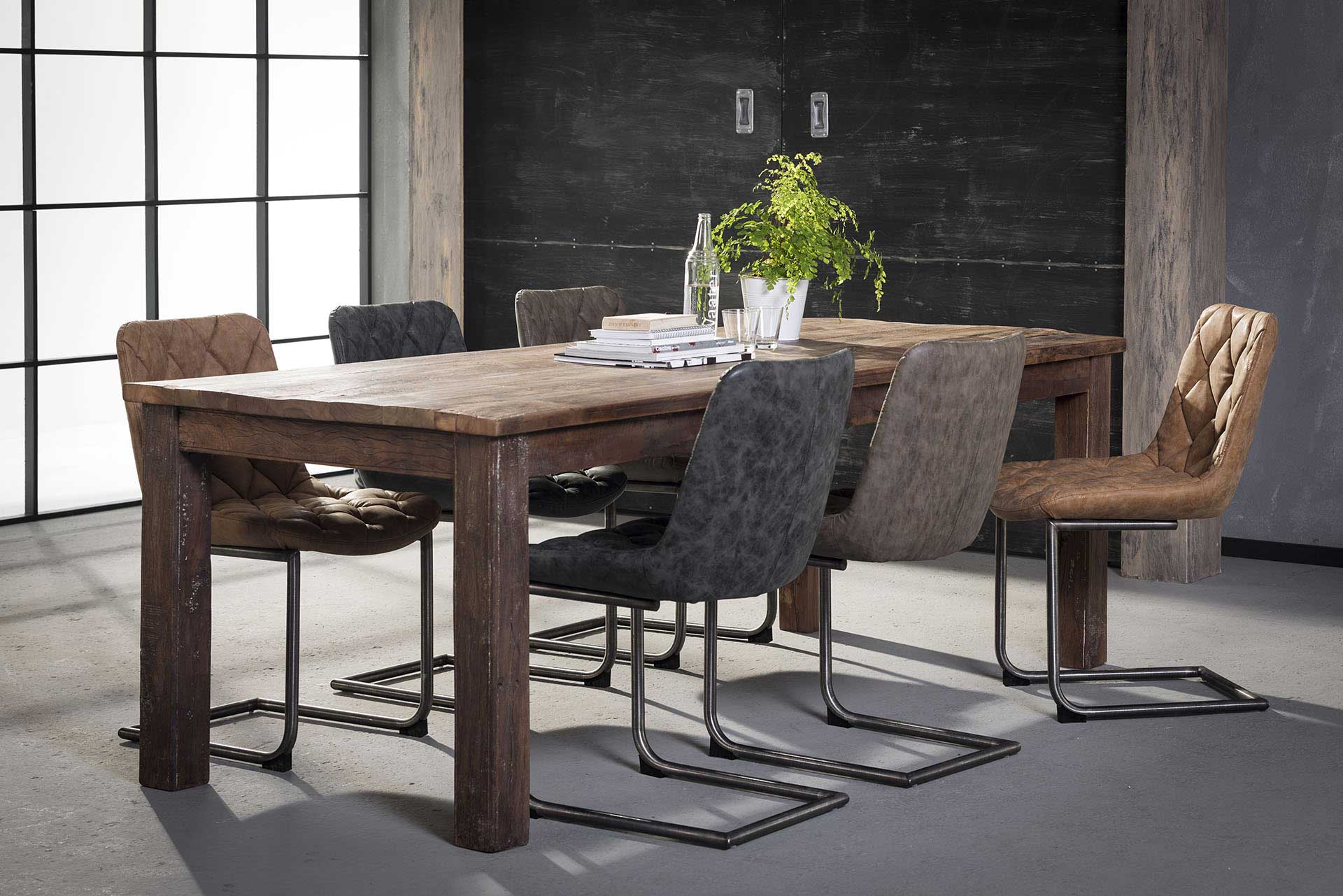 Lot de 2 chaises cantilever Guido - taupe - Image 3