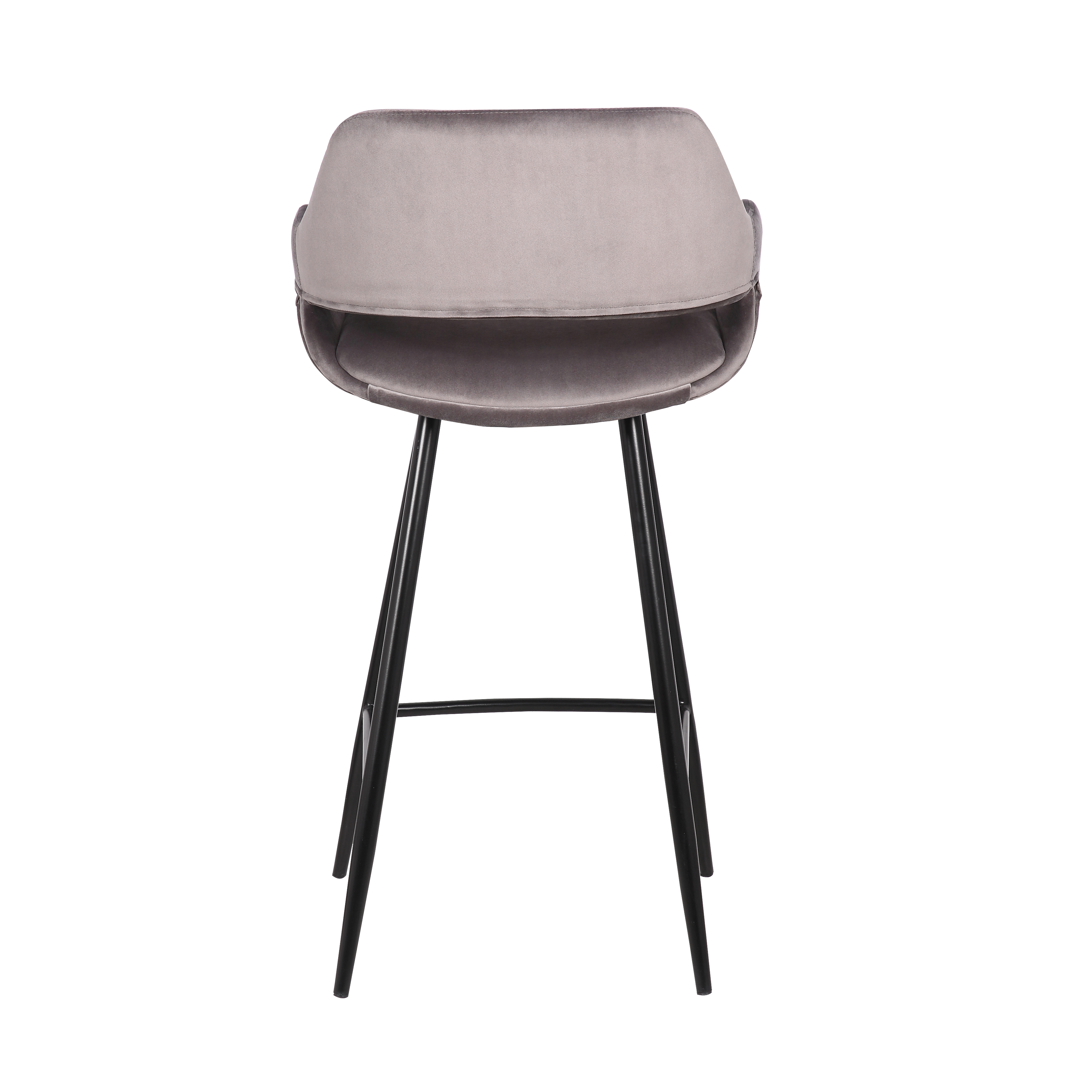 Lot de 2 chaises de bar Erika 65cm - gris - Image 3
