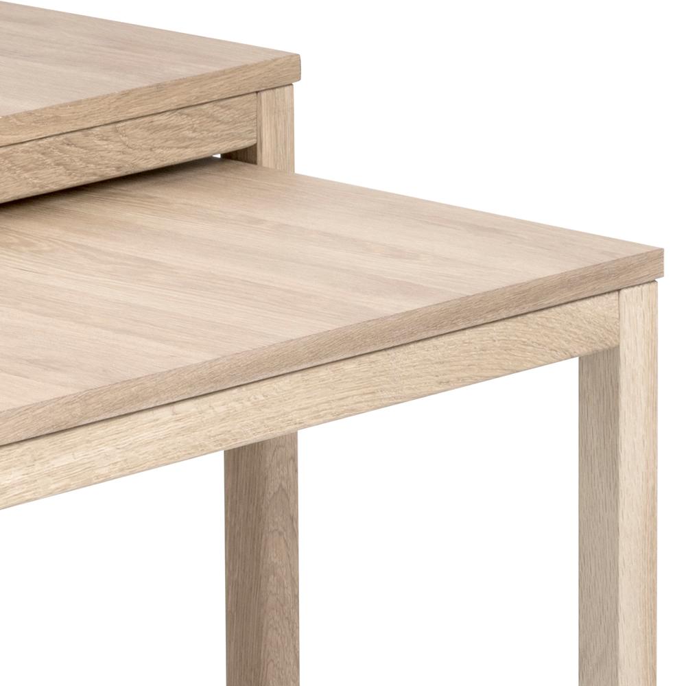 Lot de 2 tables bassen Cornius - chêne blanc - Image 6