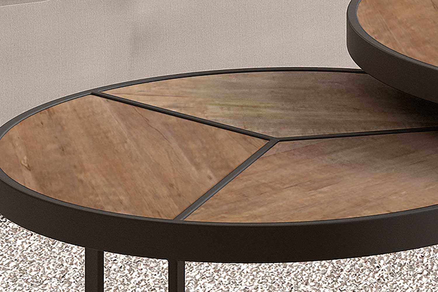 Lot de 2 tables basses Arya - bois de mango - Image 4