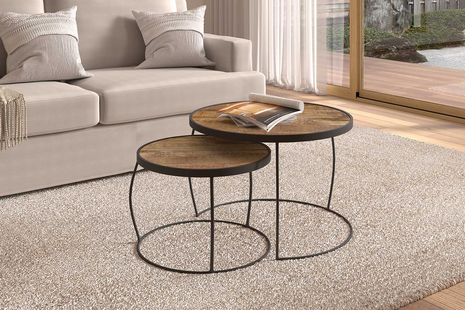 Lot de 2 tables basses Lars - mangolia - Image 6