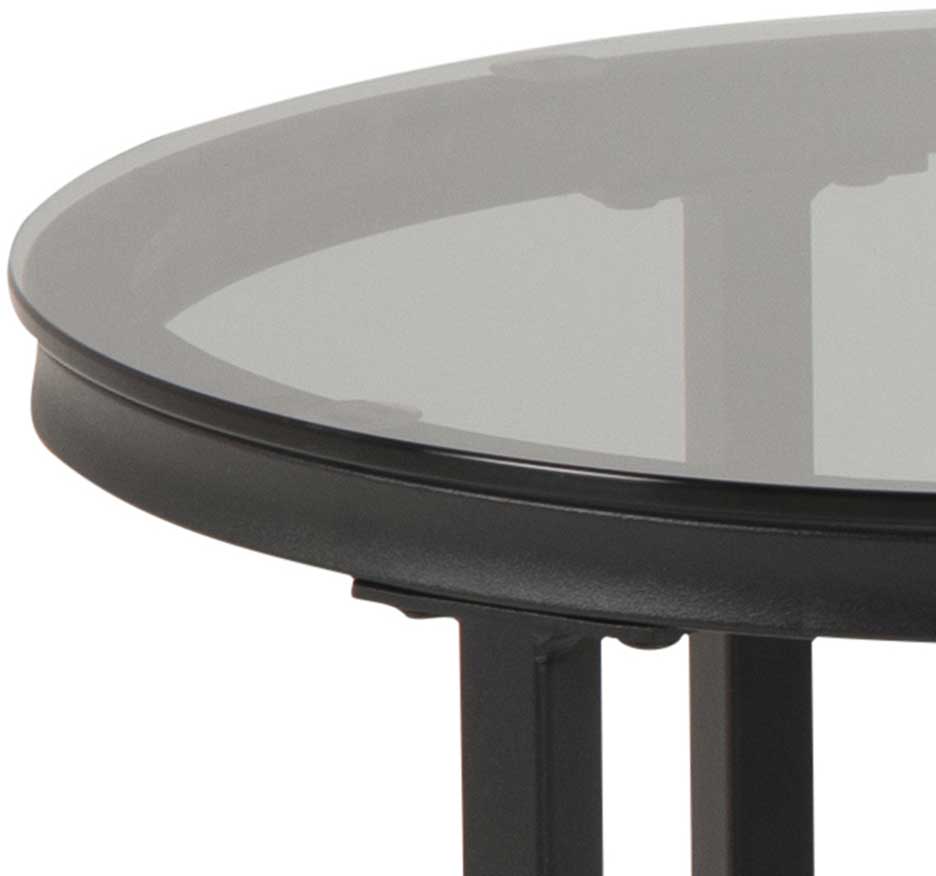 Lot de 2 tables basses Spiro - noir/gris - Image 4