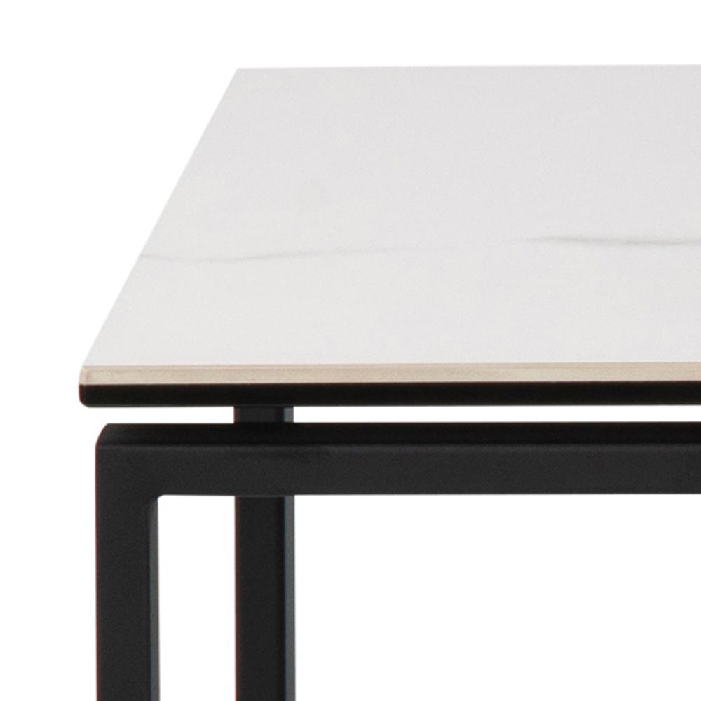 Lot de 3 tables d'appoint Nicola céramique - blanc/noir - Image 7