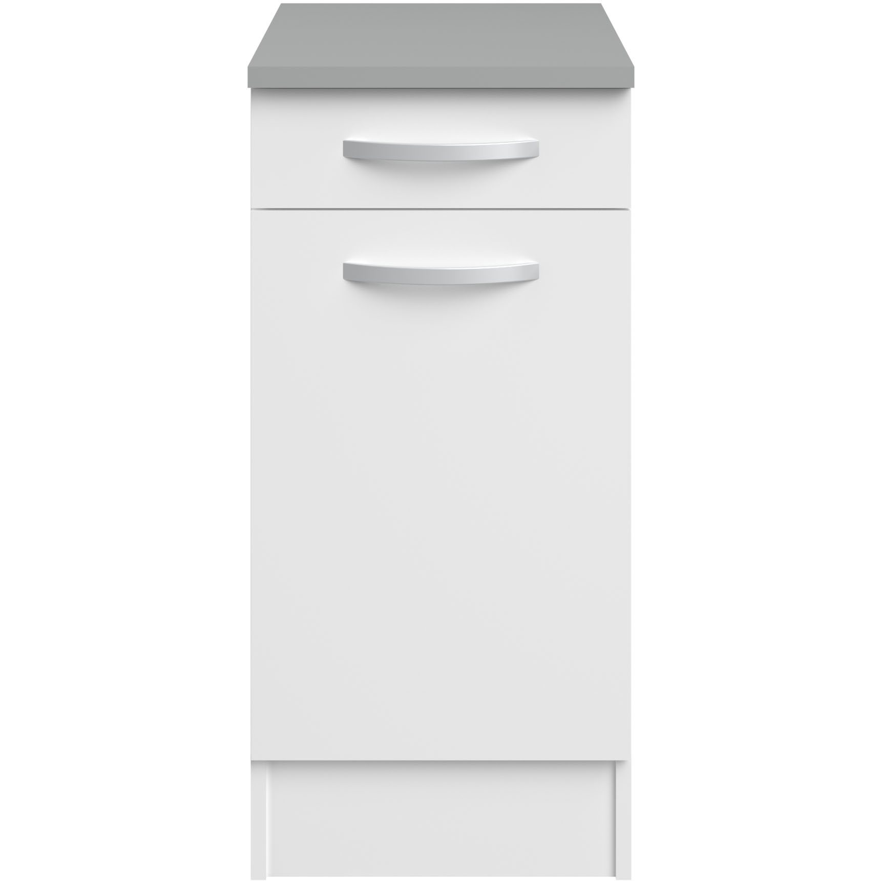 Meuble bas Oke 40x60 cm avec tiroir et porte - blanc - Image 5