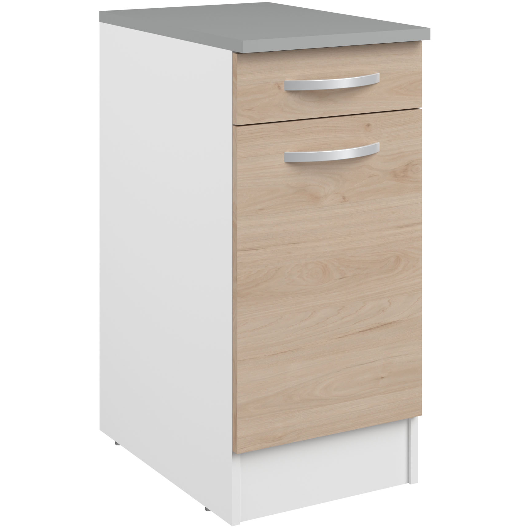 Meuble bas Oke 40x60 cm avec tiroir et porte - chêne - Image 11