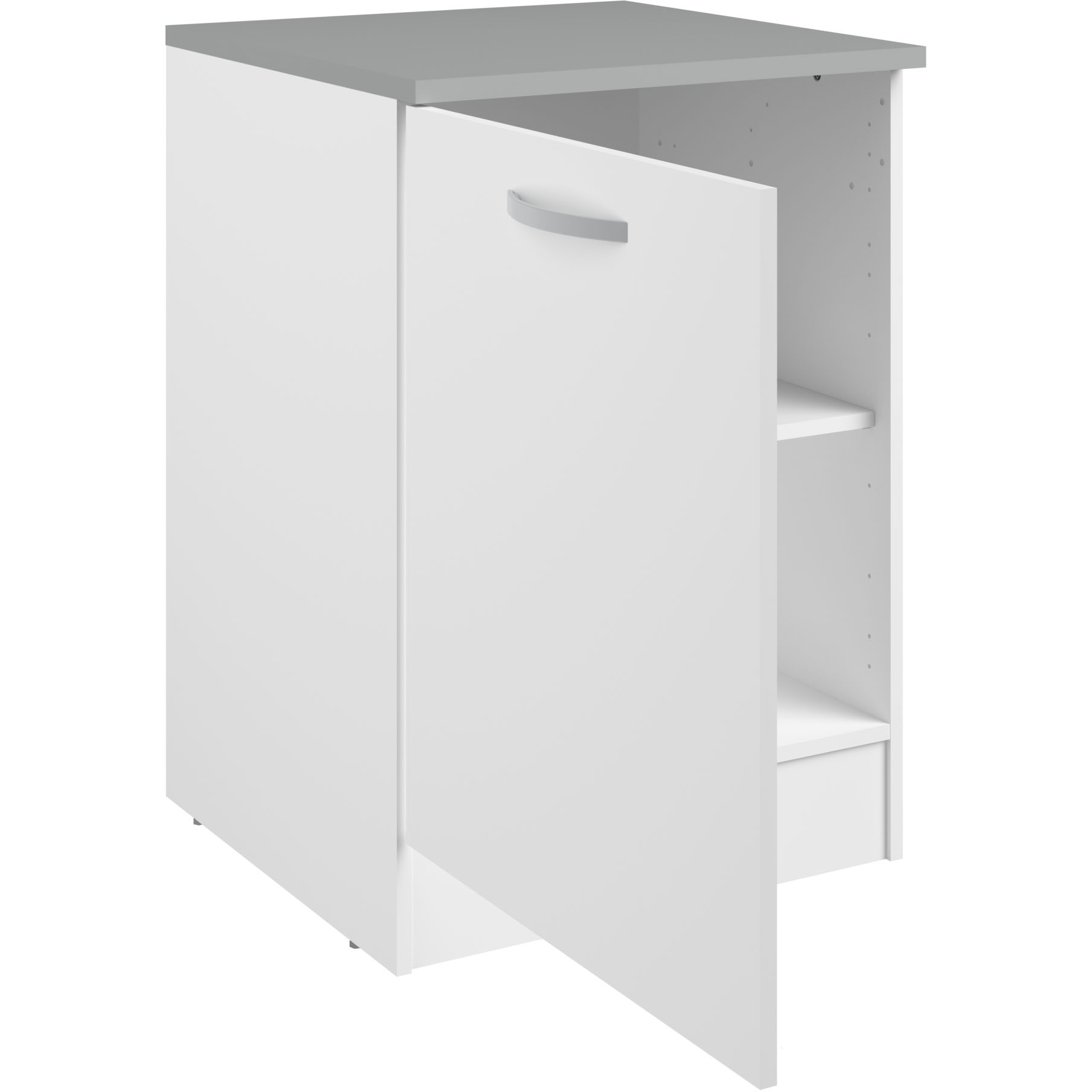 Meuble bas Oke 60 cm avec porte - blanc - Image 3