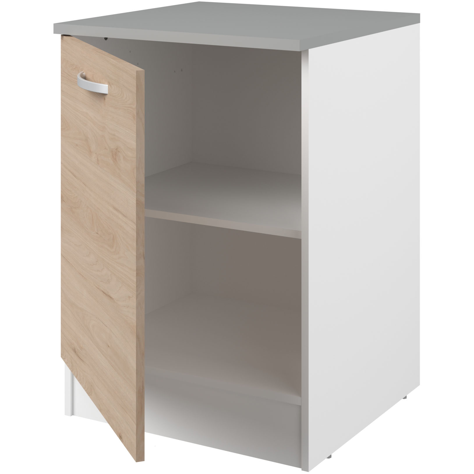 Meuble bas Oke 60 cm avec porte - chêne - Image 2