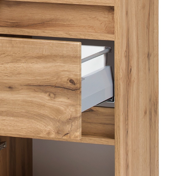 Meuble colonne Pisca 40cm 1 tiroir & 2 portes - chêne - Image 8