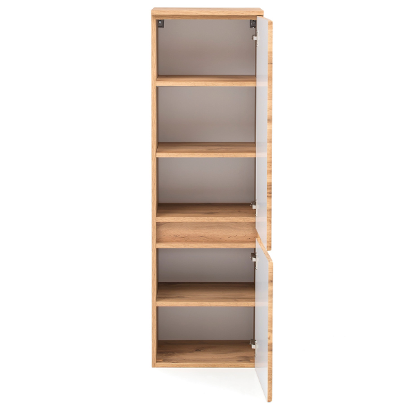 Meuble colonne Vikas 2 portes - chêne - Image 11