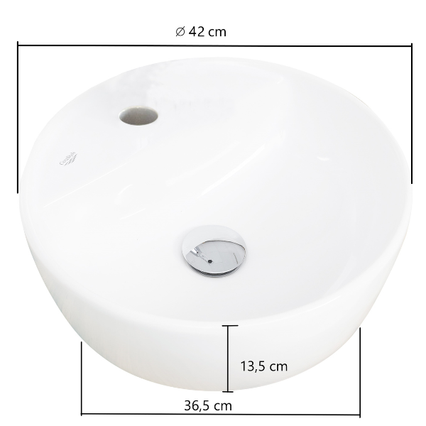 Meuble lavabo Karan 121cm avec deux bassins et 2 tiroirs - anthracite/chêne - Image 4