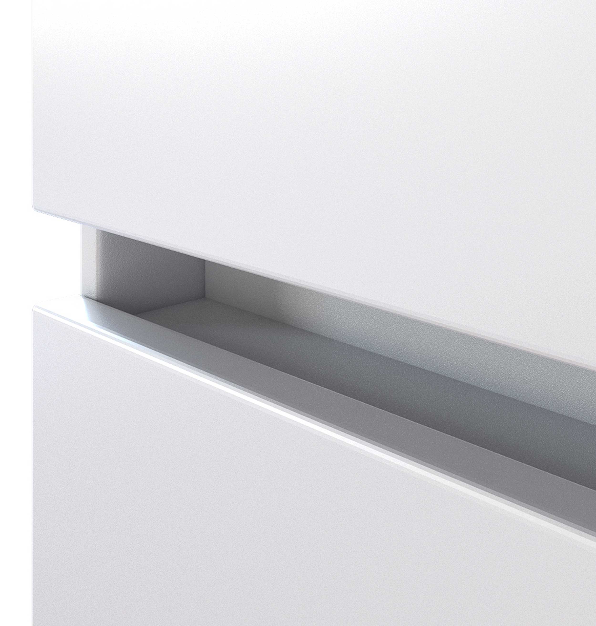 Meuble lavabo Pisca 100cm 2 tiroirs - blanc - Image 8