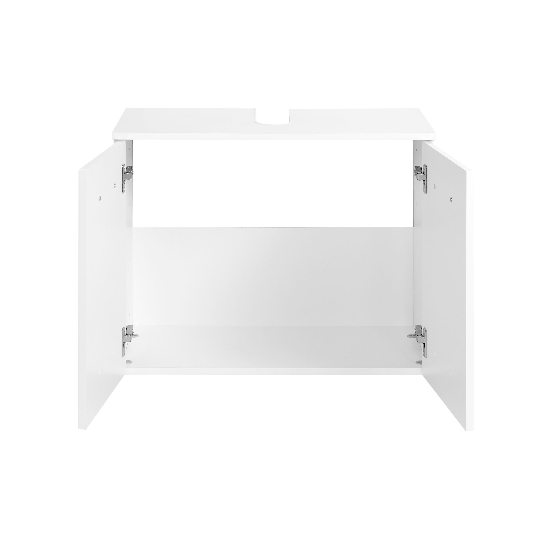 Meuble sous lavabo Bobbi 70cm 2 portes - blanc - Image 5