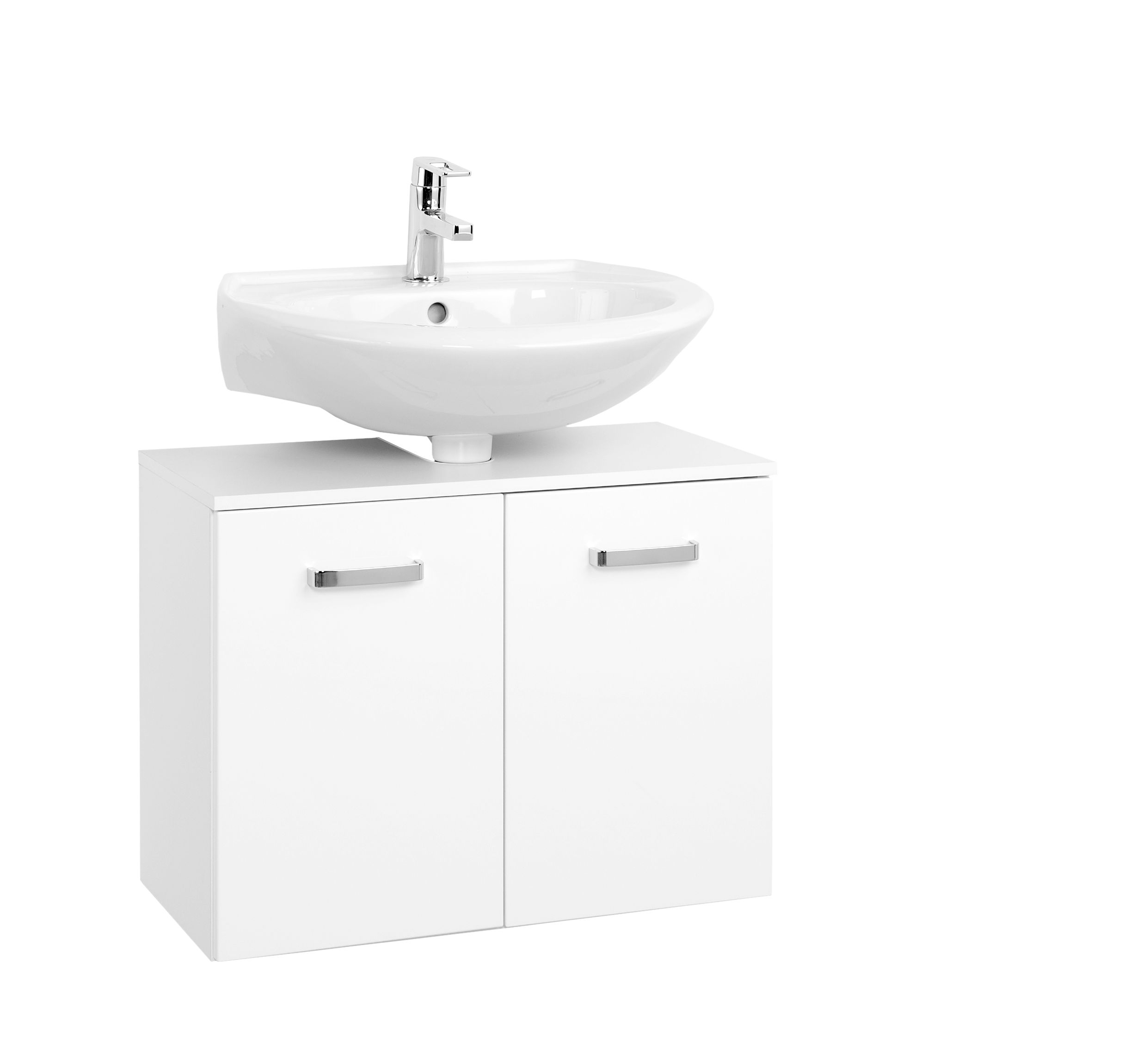 Meuble sous lavabo Bobbi 70cm 2 portes - blanc - Image 6