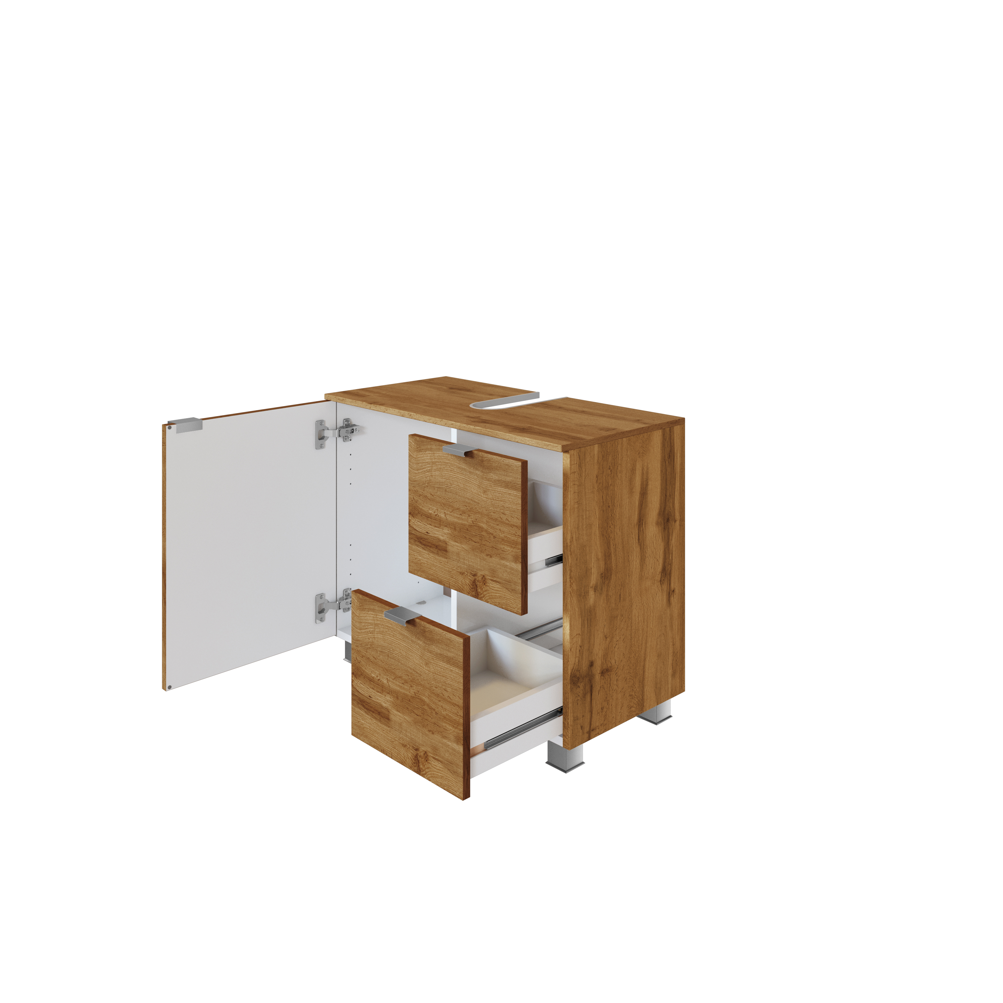 Meuble sous lavabo Bodhi 70cm - chêne - Image 9