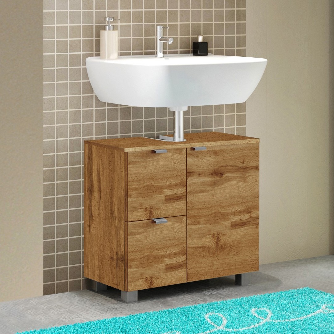 Meuble sous lavabo Bodhi 70cm - chêne
