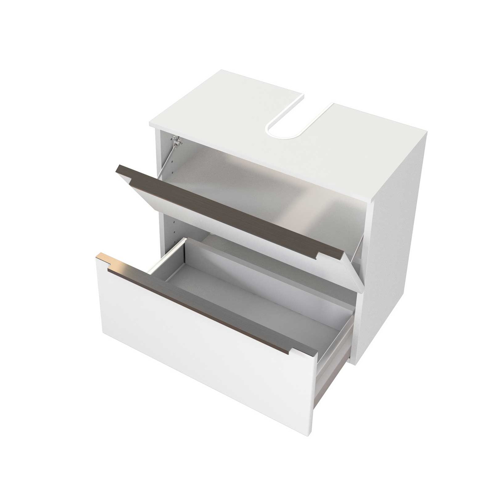 Meuble sous lavabo Hansen 60cm 2 tiroirs - blanc - Image 10