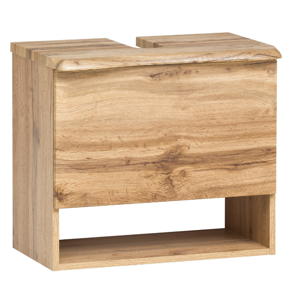 Meuble sous lavabo Karan 61cm 1 tiroir - chêne - Image 9