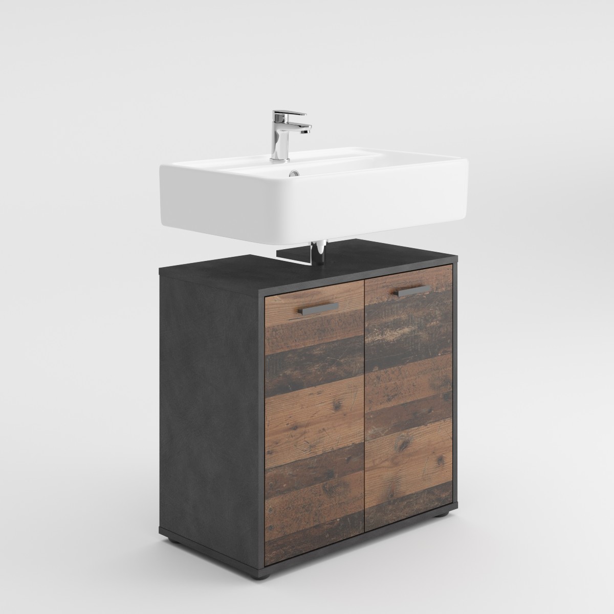 Meuble sous lavabo Madoc 60cm, 2 portes - Old Style