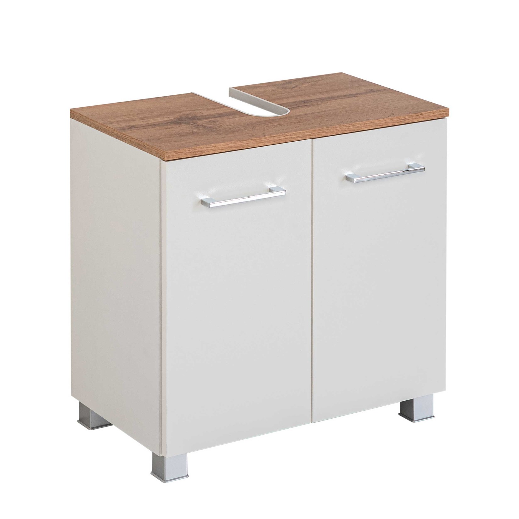 Meuble sous lavabo Pares 60cm 2 tiroirs - blanc - Image 10