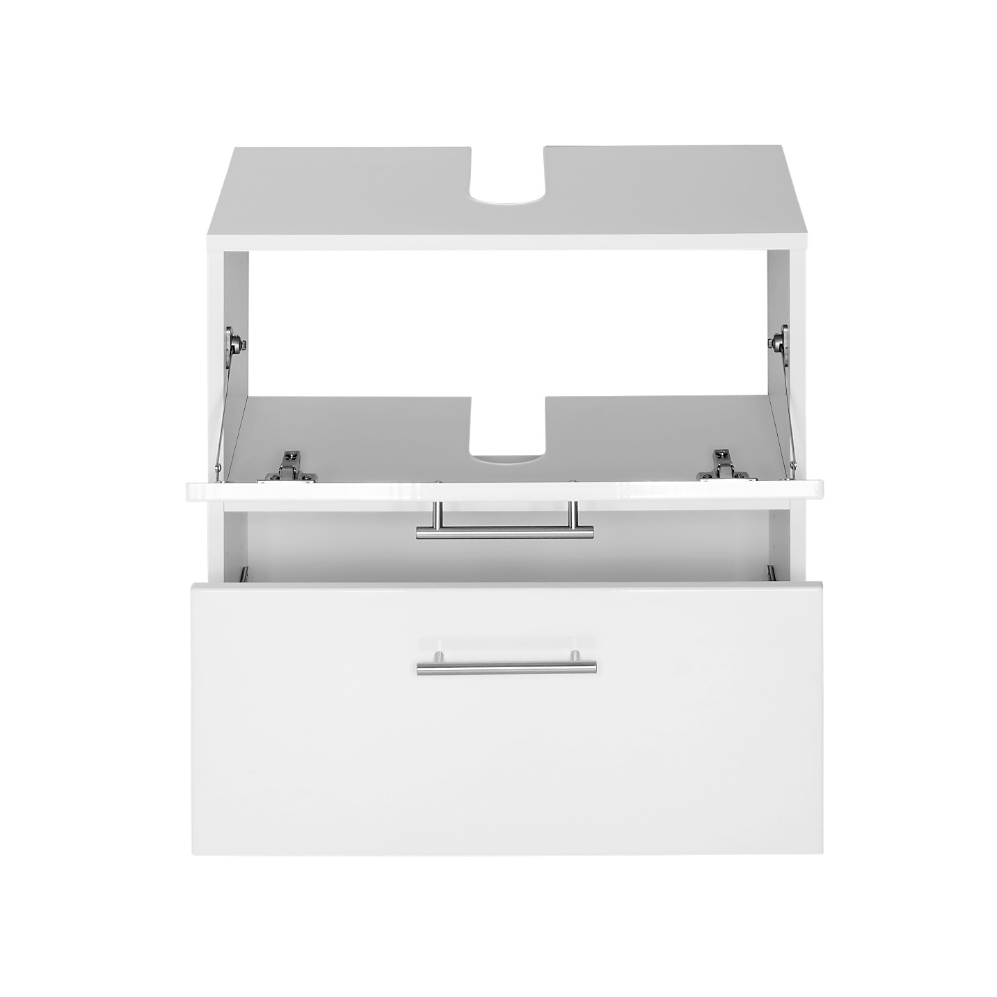 Meuble sous lavabo Pollet 60cm 1 porte et 1 tiroir - blanc - Image 8