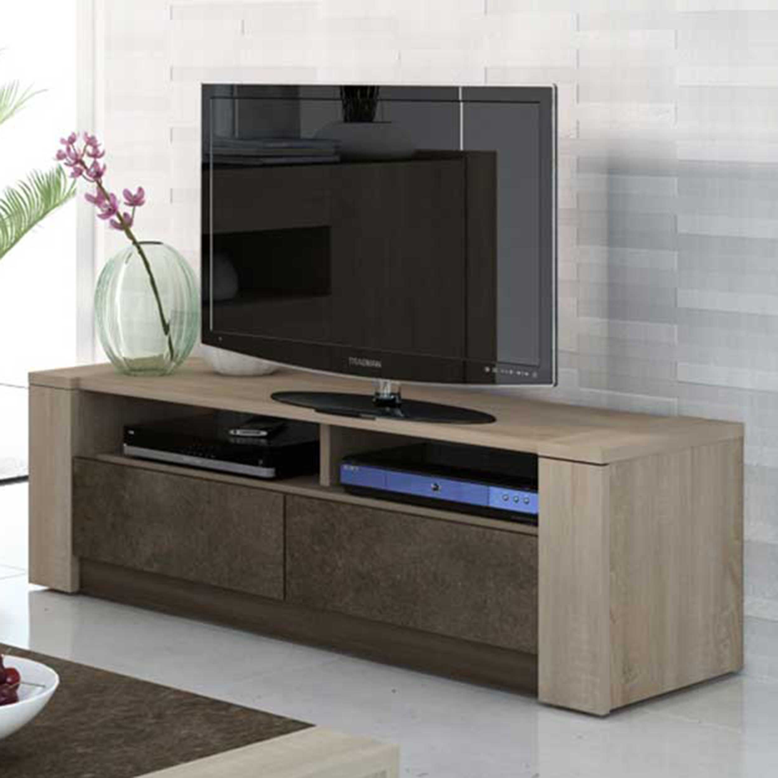 Meuble tv Ares 154cm - brun
