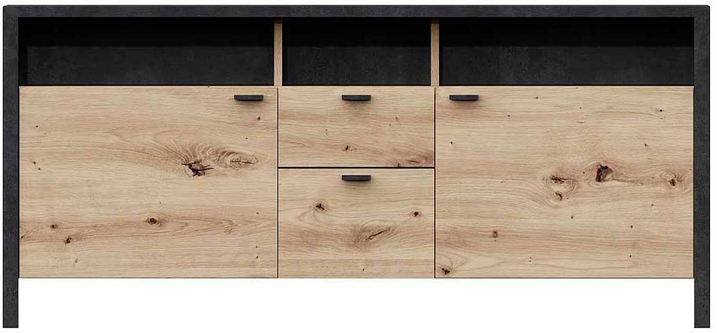 Meuble tv In-Loft 164cm - chêne vieilli - Image 4