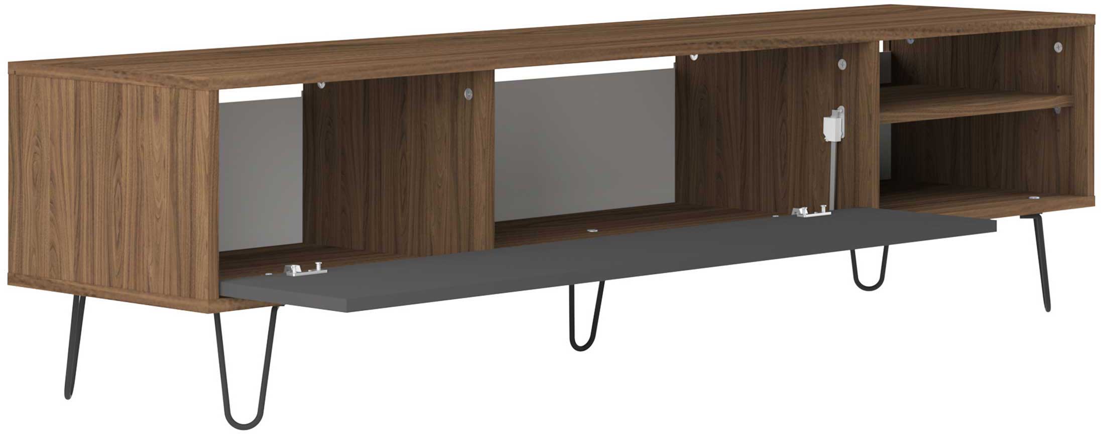 Meuble TV Jiro 165cm - noyer/anthracite - Image 4