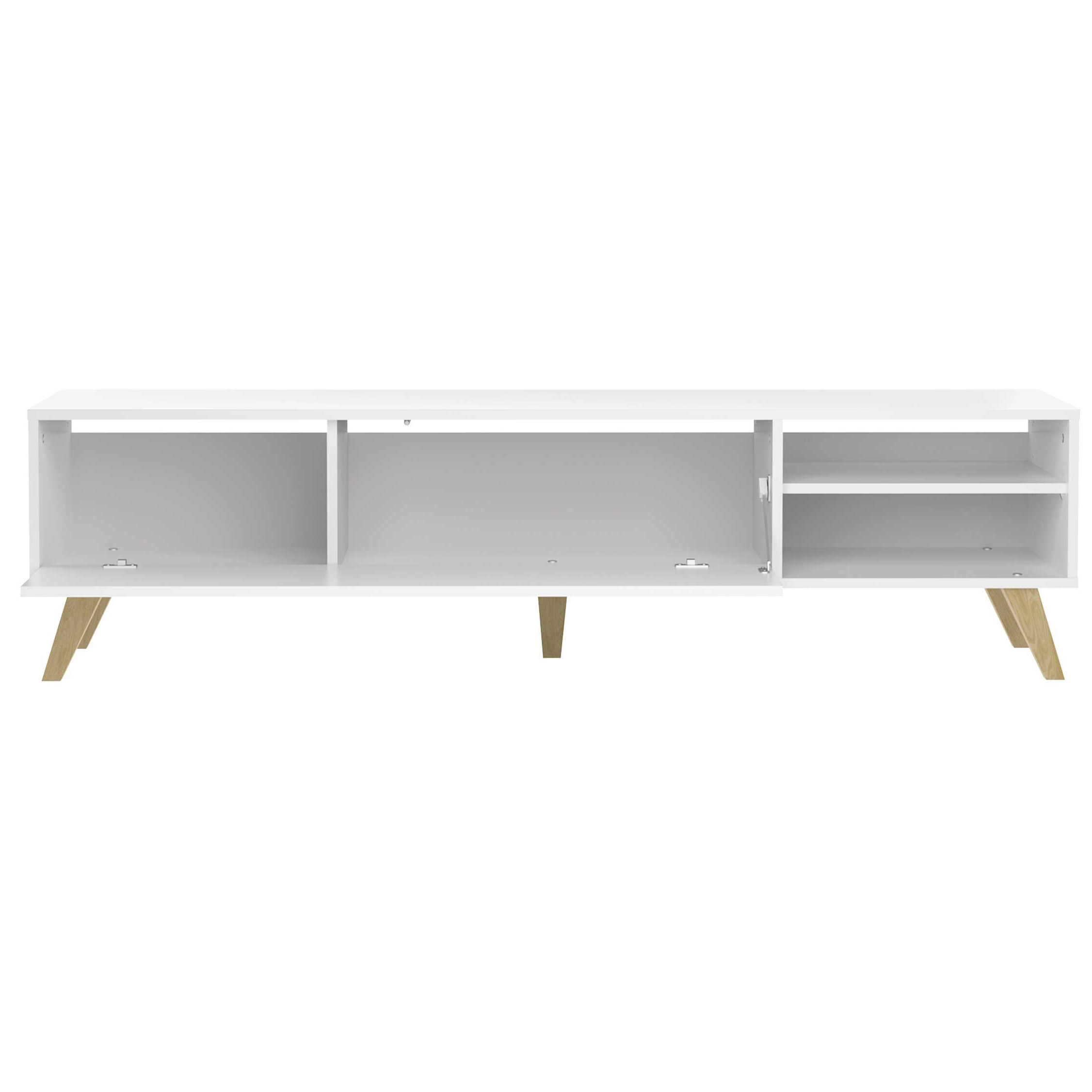 Meuble TV Kim 165cm - blanc - Image 4