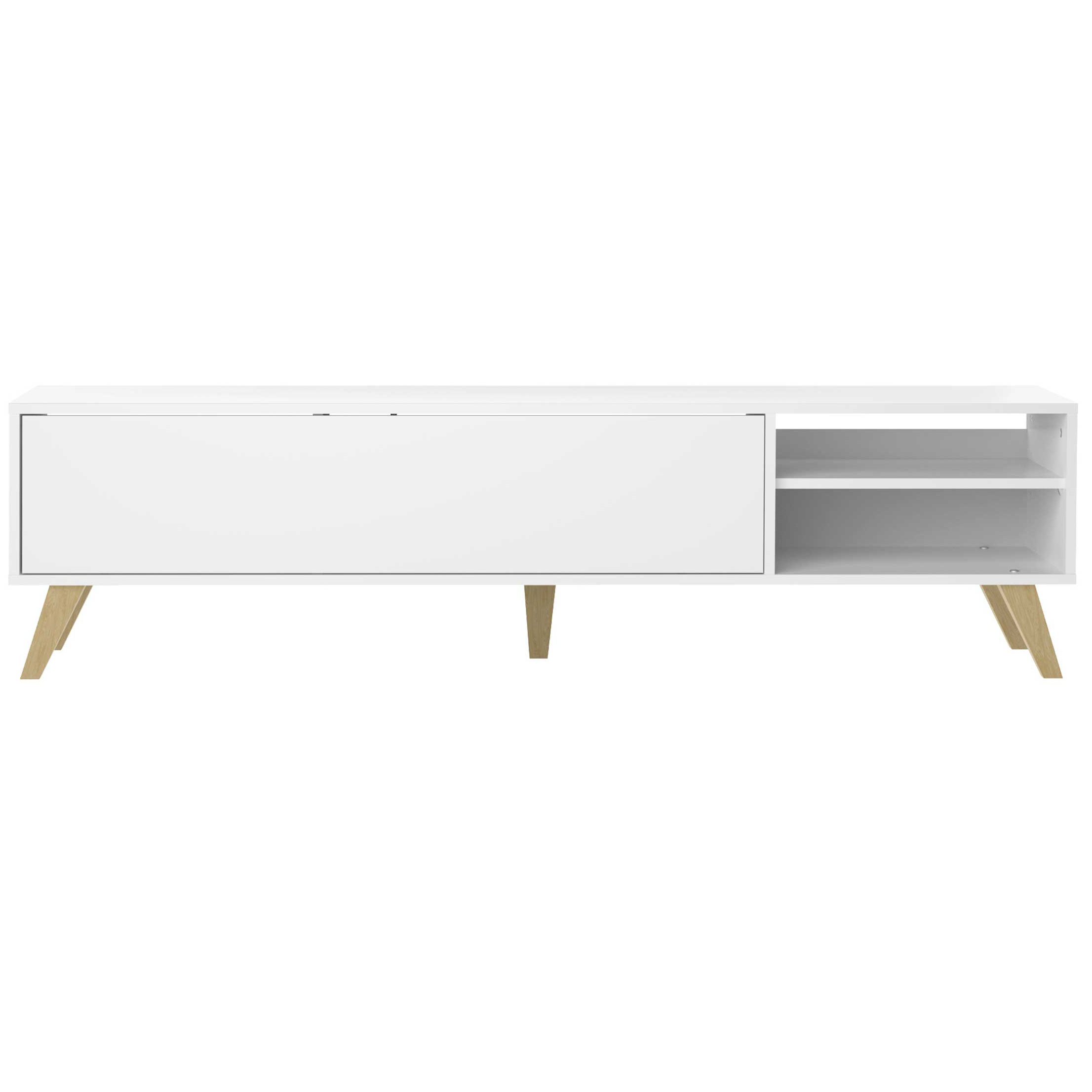 Meuble TV Kim 165cm - blanc - Image 6