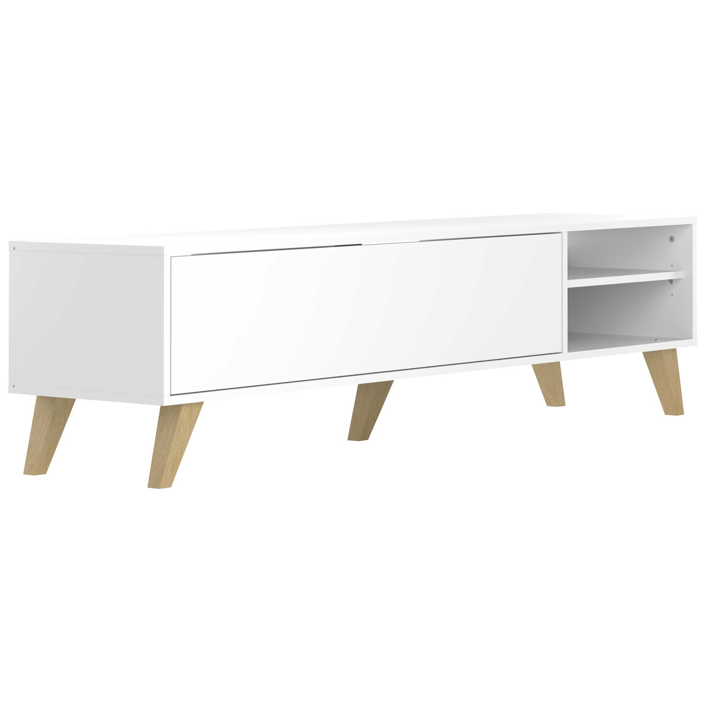 Meuble TV Kim 165cm - blanc - Image 9