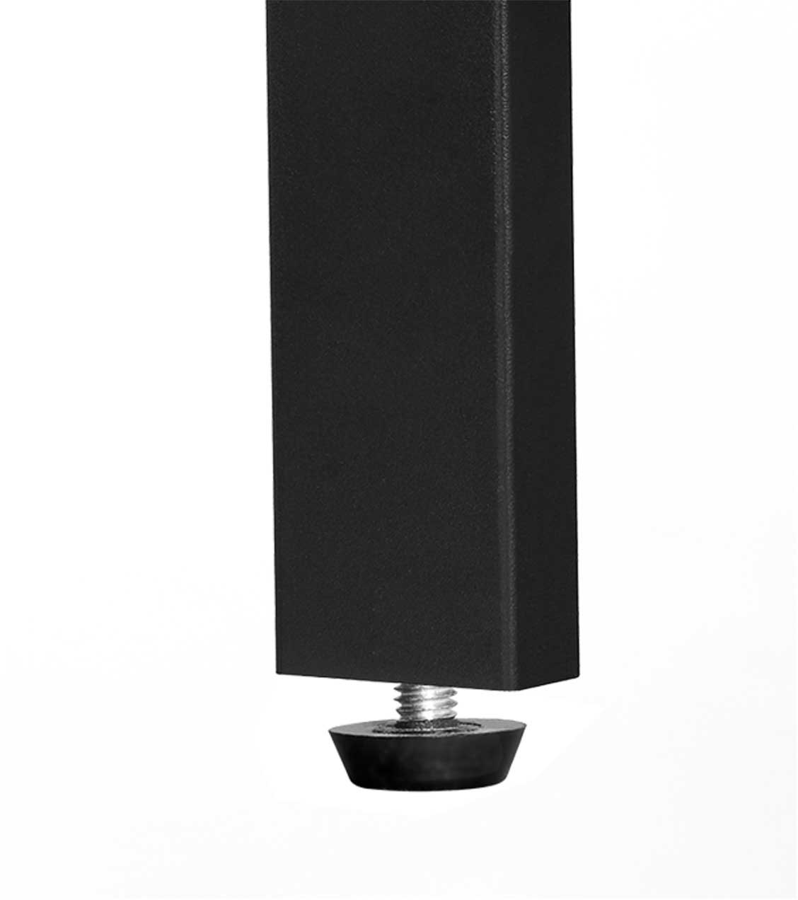 Meuble TV Lance 110cm 2 portes 2 niches - brun rustique/noir - Image 6