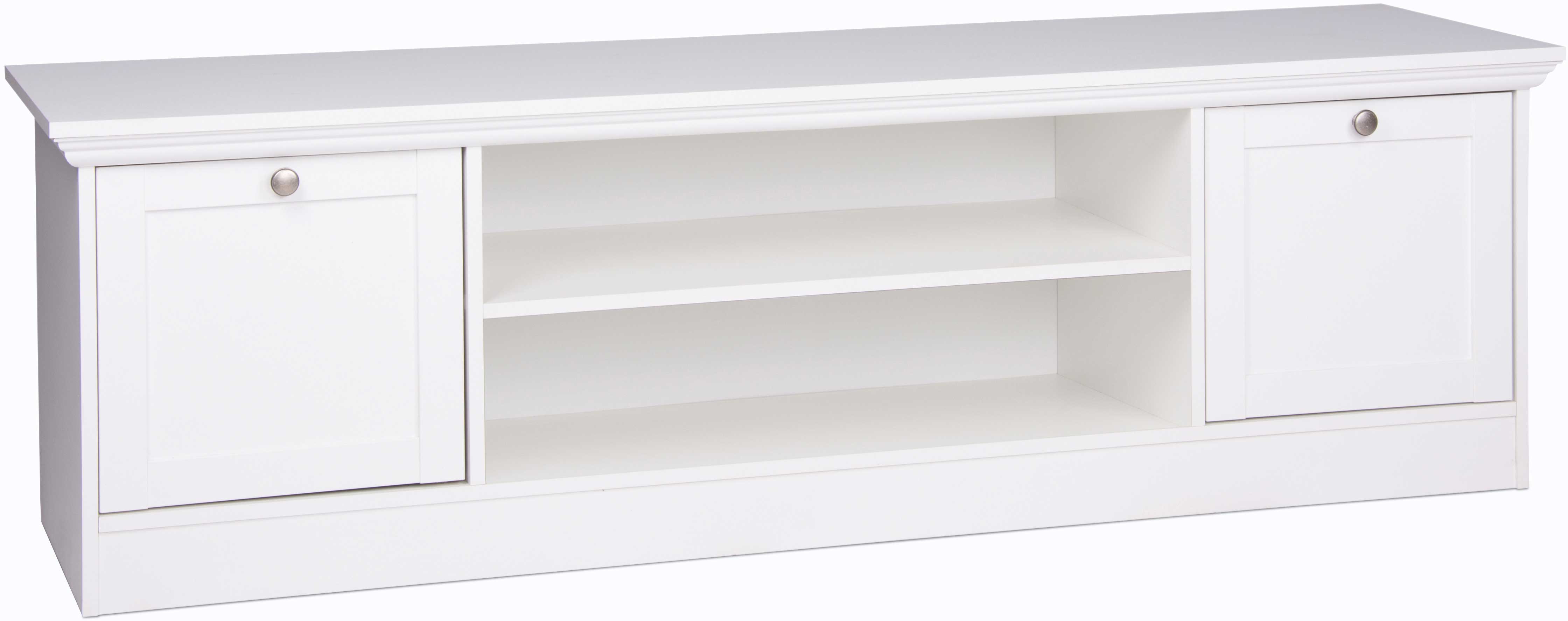 Meuble TV Landwood 160cm campagne - blanc - Image 5