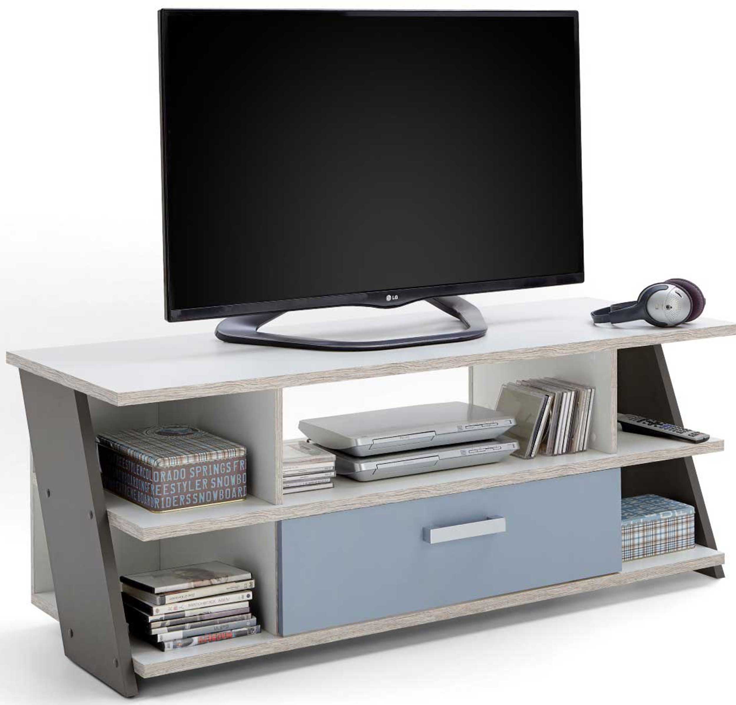 Meuble TV Nano 135cm - gris - Image 5